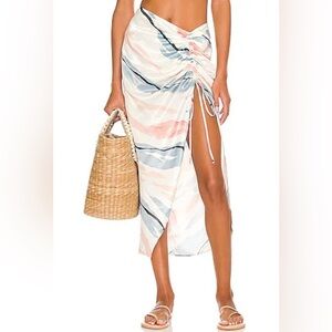 NWT! Revel Rey Size S • White Simone Beach Skirt Coverup.